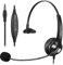 Callez Auriculares PC de Jack 3,5mm con Micrófono Cancelación de Ruido, Cascos Teléfono Móvil para iPhone Smartphone Portátil Ordenador Tablet Zoom Oficina Call Center, Control en Línea, Ultra Cómodo