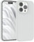 EAZY CASE Premium Silikon Handyhülle kompatibel mit iPhone 15 Pro Slimcover mit Kameraschutz und Innenfutter, Silikonhülle, Schutzhülle, Bumper, Handy Case, Hülle, Softcase, Weiß