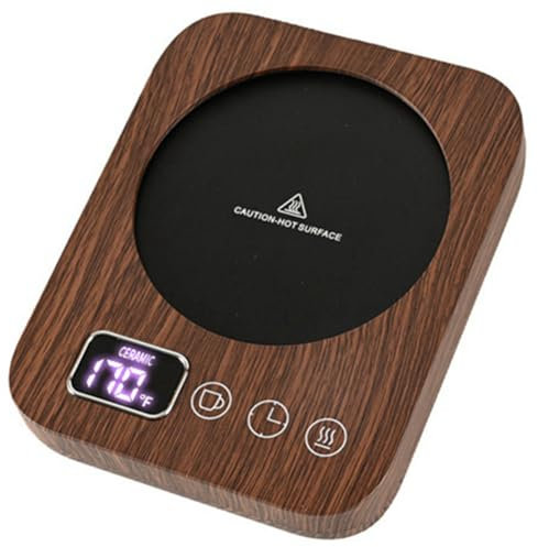 CENMEN Scaldabagno Intelligente per Tazze da Caffè, Piastra Riscaldatore Candele con , Riscaldatore di Caffè Elettrico con Spegnimento Automatico, Spina UE