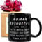 FALJIOK Coffee Mug for Human Resources, Funny HR Mug Gifts for Worker Men Coworker Staffing Department Friends, Fun Gag HR Themed Gifts for Coworker Fun Gag HR Themed Office Mug, White