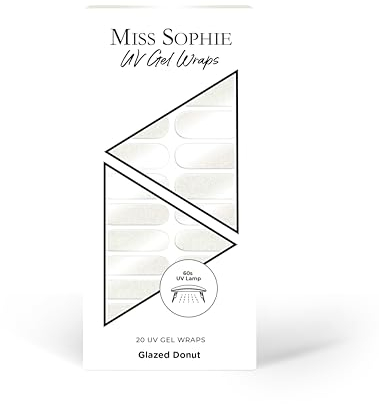 Original Miss Sophie UV Gel Nagelfolien Glazed Elegance UV I 20 UV Gel Nagellack-Streifen Glazed Effekt Glazed Donut UV I Für Finger- & Fußnägel