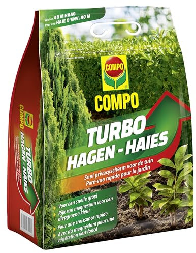 COMPO Turbo Hagen - Performance Dünger für schnelles Wachstum - für Hecken und Neuanpflanzungen - 4 kg