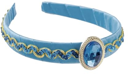 COSSIKA Frauen Kopfschmuck Arabische Prinzessin Haarbänder für Cosplay Cartoon Prinzessin Stirnband Kopfschmuck Geburtstag Party Photo Booth Requisiten