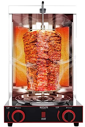 Generic Parrilla vertical de carne Kebab Doner, asadores de gas de acero inoxidable, máquina de carne para barbacoa con ajuste de temperatura para horno asador casero