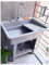 Fregadero Para Uso General Con Grifo, Fregadero Independiente Con Grifo De Acero Inoxidable, Fregadero Para Uso Interior Y Exterior Con Grifo De Agua Fría Y Caliente, Fregadero De Jardín, Fregaderos(G