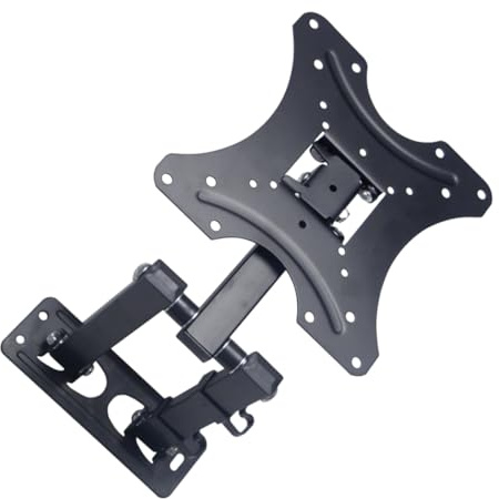 Uonlytech Lcd Tv Holder Rack Telescopic Rotary Wall Bracket for Flat Panel to Install Heavy-duty Construction for Corner above Fireplace Use