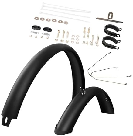 LOVIVER Mountainbike-Schutzbleche, Fahrradkotflügel, tragbare, verbreiterte Mountainbike-Schutzbleche, vorderer und hinterer Schmutzfänger für Mountainbikes, for 27.5inch Bikes