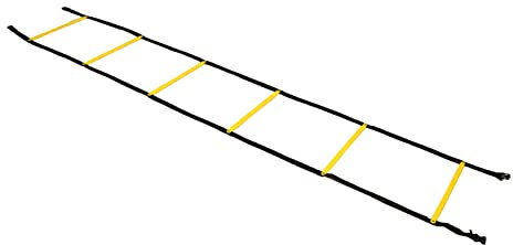 Agility Ladder, Speed Ladder Agility Ladder Speed Ladder Speed Training Equipment 2.6m Yellow Black Speed Agility Training Ladder for Football Basketball