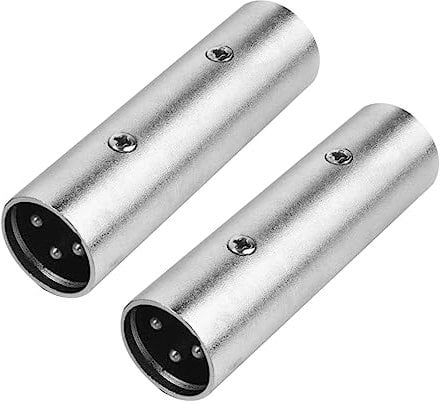 Angoily Xlr-3-pin Adapter 3-polig aus Aluminiumlegierung und Kupfer