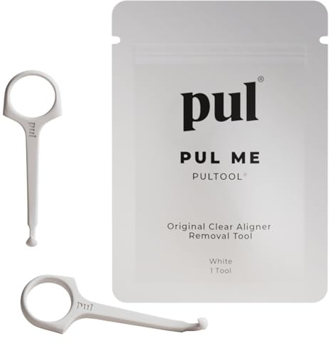 PUL Aligner Removal Tool - White | Safe & Hygienic Hook for Invisalign & Retainers | Gentle BPA-Free Design for Daily Use | Pack of 2
