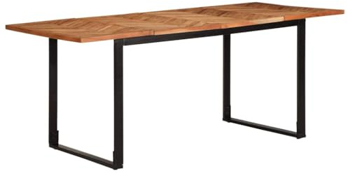 vidaXL Dining Table 180x90x75 cm Solid Wood Acacia