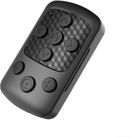 Camera Remote Control with Zoom and Front/Rear Switch for Android and For IOS Smartphones, Ideal for Vloggers