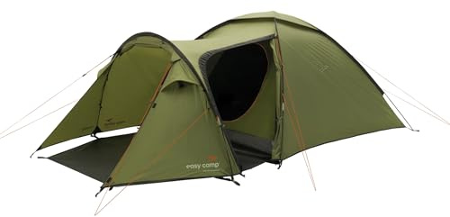 Easy Camp Lomsdal 3 Kuppelzelt, 3 Personen Campingzelt, 53 x 18 cm Packmaß, 4,6 kg, Doppeltür-Design, WeatherGuard 2000 mm Wasserbeständigkeit