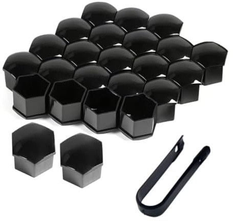 SHILONGBAIHUO 24 Pièces Capuchons D'écrou de Roue pour Peugeot 308 III dal 2022-, Cache Écrou de Roue, Boulon Ecrou Couvre avec Ensemble D'outils de Démontage,21mm