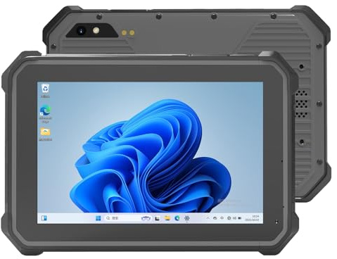 RUGLINE RT-I70N 7 Rugged Industrial Tablet Windows 11 Pro, Intel N100, 8GB RAM 128GB SSD, IP67 Waterproof Tough Tablet with 500nits High Brightness IPS, WiFi 6, BT5.1, GPS, Mini HDMI, USB 3.0