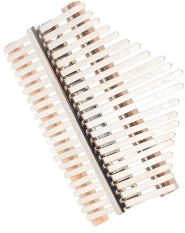 BESTonZON Set di Componenti per Kalimba Fai da Te 21 Toni, Parti in Metallo e Legno per Costruzione e Sostituzione di Pianoforte a Pollice