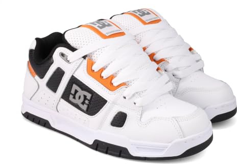 DC Shoes Herren Hirsch, Weiß/Schwarz/Orange, 10