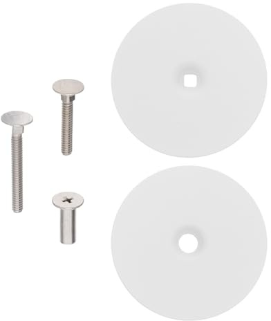 HEMOTON Cache-trou de Porte Rond Couverture Étanche sans Joint en Acier Inoxydable Fixation par Vis Design Moderne et Élégant pour Porte en Bois ou Métal, Usage Maison ou Bureau