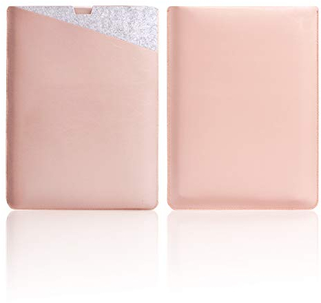 WALNEW Hülle für 12.4 Zoll Microsoft Surface Laptop Go, Surface Pro 9/8/7/6/5/4/3 Schutzhülle mit Zwei-Taschen-Design, Laptophülle Schutztasche Sleeve mit Geschütztem Inneren und Externem Mousepad