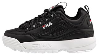 FILA Disruptor Wmn, Zapatillas Mujer, Black White, 41 EU