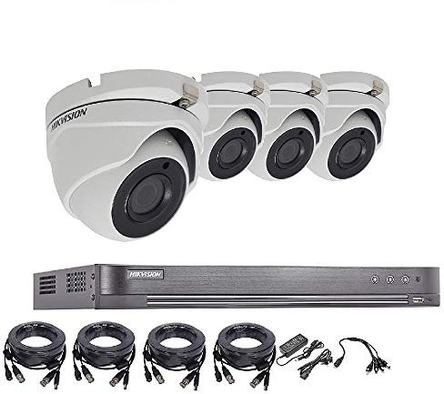 HIKVISION 5MP CCTV SECURITY SYSTEM 4K DVR 4CH 1TB H.265+ HIK 5 MP CAMERA OUTDOOR NIGHT VISION KIT UK SELLER DS-7204HUHI-K1