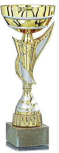 S.B.J - Sportland Pokal Gold mit Silber Gr. ca. 35 cm