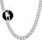 Suplight personalisiert Damen Herren Klassische Kette 20/51cnm Cuban Link Chain Panzerkette Edelstahl 9mm breit Ersatzkette Unisex Jungen Mädchen Halskette Name Gravur Modeschmuck Geschenk