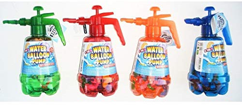 KSS Wasserbomben Füllflasche + 100 Wasserbomben + Wasserpistole,Pumpe, Füllstation