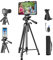 Camera Tripod for iPad iPhone, Tablet Tripod Stand Mount Holder 60inch Height with Remote for 3.5 to 13.5in Tablet Phone, iPad Pro Air Mini 12.9 11 Surface Galaxy, iPhone,DSLR,DV Video Camcorder
