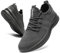CAIQDM Schuhe Herren Laufschuhe Sneaker Outdoor Sportschuhe Turnschuhe männer Joggingschuhe atmungsaktiv Running Shoes Men Walking Schuhe Freizeitschuhe Fitness Schuhe Dunkelgrau 46 EU