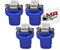 MR-Style Set Aufkleber und 4x high Power LED Tachobeleuchtung (blau) kompatibel mit Renault Twingo 1993-2007, Instrumentenbeleuchtung Umbauset