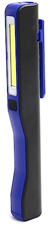 Work Pen Light COB LED Adjustable IPX4 Waterproof Inspection Pocket Flashlight Outage Night Hands-free Clip Lamp Torch, Blue