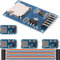 DAOKAI 5PCS Module de carte Micro SD Lecteur d'adaptateur de carte TF avec module de pilote d'interface SPI de conversion de niveau de puce 3.3V 5V pour Arduino, avec câble Dupont