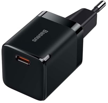 Baseus Chargeur secteur GaN3 1 Port USB-C 30W (Noir)