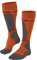 FALKE Herren Skisocken SK4 Energizing Light M Kh Wolle Funktionsmaterial mit Kompression 1 Paar, Orange Flash 8034, 44-45