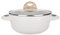 KASANOVA, Casseruola Belly Cosy con 1 Manico Soft Touch con Coperchio, Rivestimento AntiGraffio e Antiabrasione, Diametro 24 cm