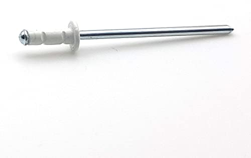 Nieten 3,2 x 8 mm RAL 9016 weiß Signalisierung DIN 7337A Aluminium PAR 100