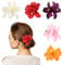 HIFOT 5 Stücke Hawaii Bunte Haarspangen Damen, Blume Haarklammern Mädchen, Doppelte Orchideen Haarclips Kinder Haarschmuck für Frauen Party Haarstyling Haarnadeln Hochzeit