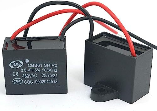 zalati Aire Acondicionado Ventilador Motor 3pcs CBB61 450V AC 50/60Hz Condensador de Funcionamiento - 3.5 uF