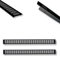HOOZ Aluminium Lüftungsgitter Set 80 x 8 cm Schwarz - Türlüftung Paarweise in 800mm - Ideale Belüftung für Küche, Bad, Toilette, Schrank - Insektenschutz Stegblech Belüftungsgitter Abluftgitter