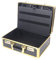 Valigia portatile grande parrucchiere stilista per riporre gli attrezzi espositore barbiere stilista valigia tagliacapelli cassetta degli attrezzi (oro)