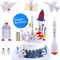 13 Stück Tortendeko Geburtstag, Cake Topper Geburtstag, Geburtstagskuchen Deko, Tortendeko Happy Birthday, Happy Birthday Topper, Weltraumraketen Deko für Torten für Junge und Mädchen