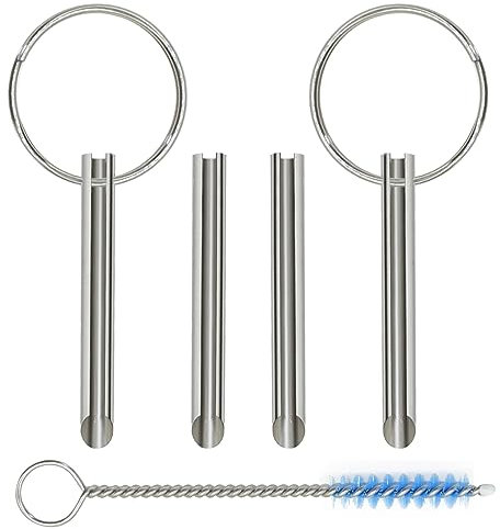yboueo Headphone Plug Extraction Tool- Remove Broken Headphone Plug from Headphone Jack of Mobile Devices,orbicular Jack Remover-4 Pack Custom Stainless Metal Tube