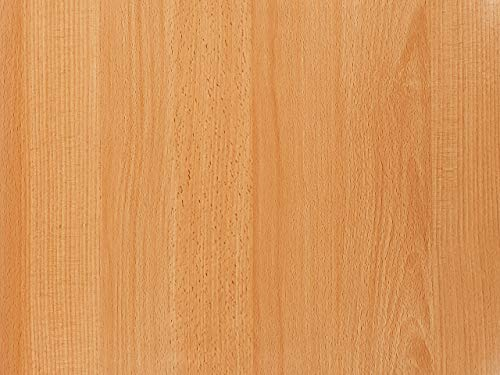 DecoMeister Papel Adhesivo Efecto Madera Haya Roja Lámina Autoadhesiva Para Muebles Vinilo Decorativo Para Forrar Pegatina Para Cocina Mesa Encimera Pared Armario En Rollo 90 x 50 cm