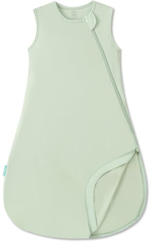 PurComfy Supersoft Sleep Sack 0.5 TOG, Premium Bamboo Viscose Baby Sleeping Bag, Lightweight Sleep Sack 6-15 Months (Sage)