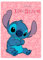 arlis Lilo Stitch Disney Fleecedecke, Rosa, 100 x 140 cm (Plaid Lilo and Stitch)