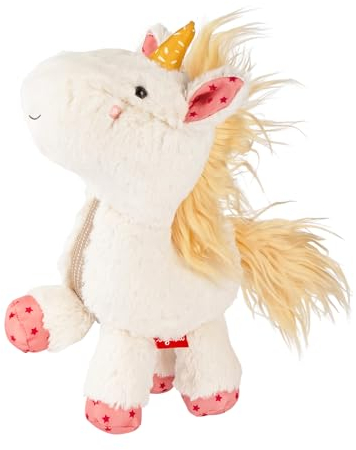 sigikid 43272 Einhorn Patchwork Sweety, Plüsch, Kuscheltier, Stofftier, kuschelweich, Moderne Farben, ab 6 Monaten