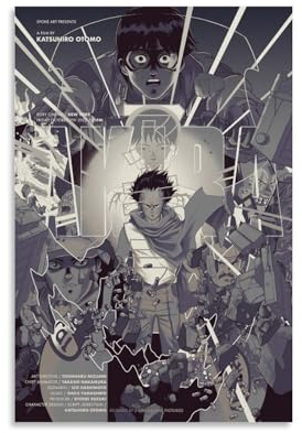 EVMILA Akira Anime-Poster, dekoratives Gemälde, Leinwand, Wandposter und Kunstdruck, modernes Familienschlafzimmer-Dekor-Poster, 20 x 30 cm