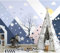 Nordic 3D Tapete Ins Modern Minimalist Mountain Peak Kinder Schlafzimmer Hintergrund Wandfarbe Dekor Wanddekoration fototapete 3d Tapete effekt Vlies wandbild Schlafzimmer-300cm×210cm