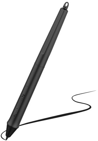 HUIOP Stylet,Stylet W500 sans Pile, 8192 Niveaux de Pression avec 2 Touches personnalisées, Compatible avec Huion HS611/Inspiroy WH1409 V2/Inspiroy Q11K V2/Inspiroy Dial Q620M/Kamvas Pro 20/Kamvas